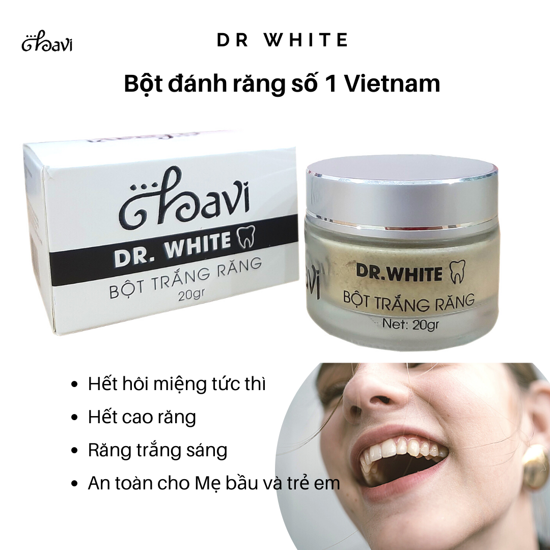 Bột trắng răng Dr White chính hãng