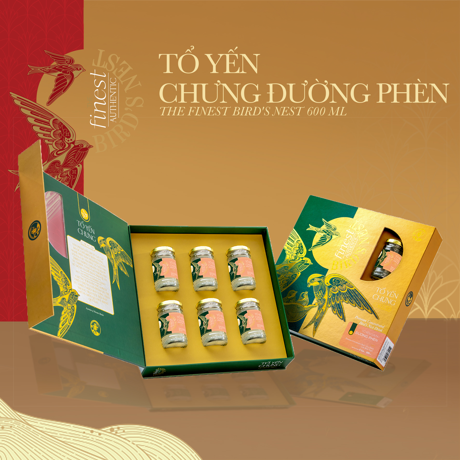 Tổ yến chưng đường phèn The Finest Bird's Nest 600ML