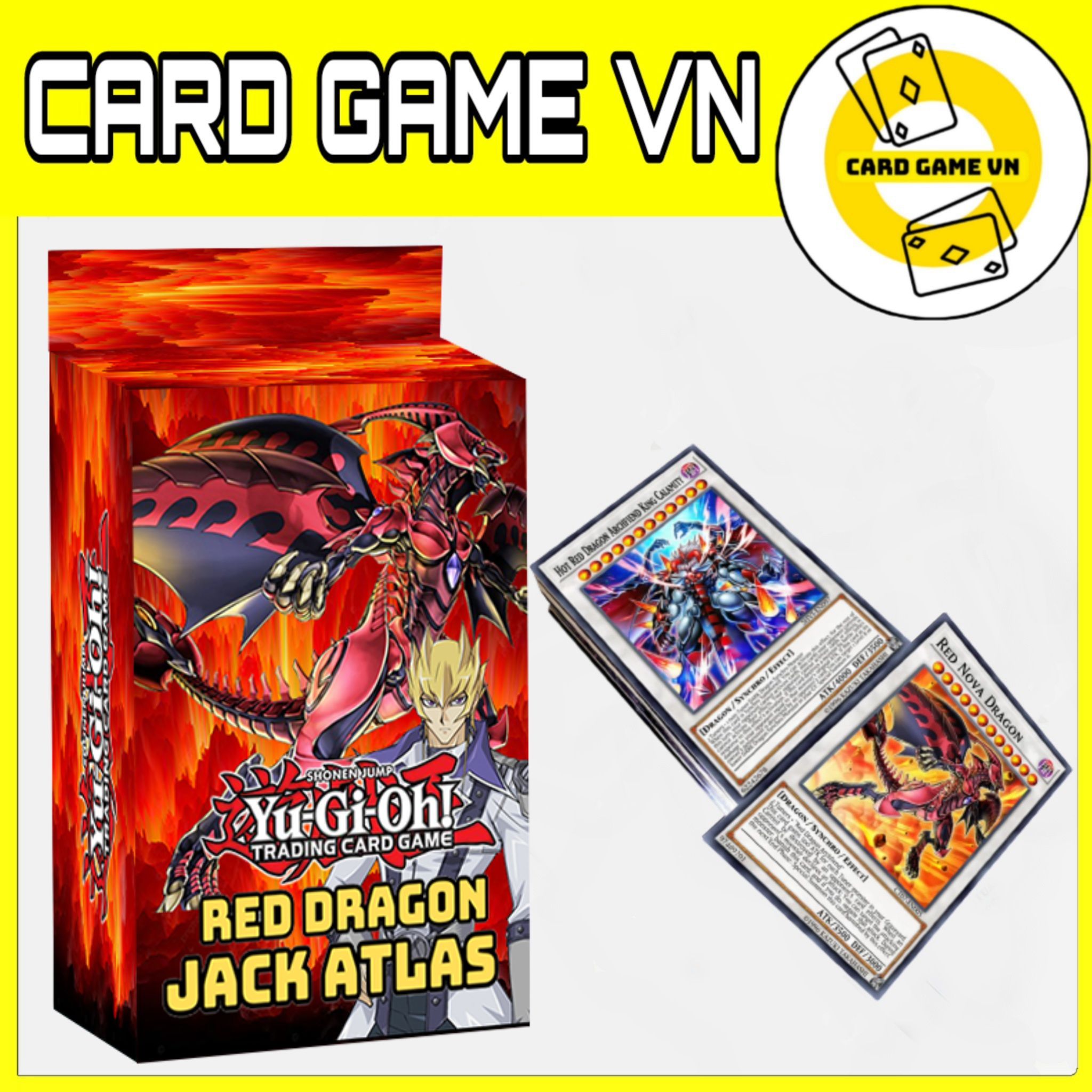 Bài YuGiOh - Hộp Thẻ Bài FullBox - Bộ 54 lá bài Red Dragon của Jack Atlas