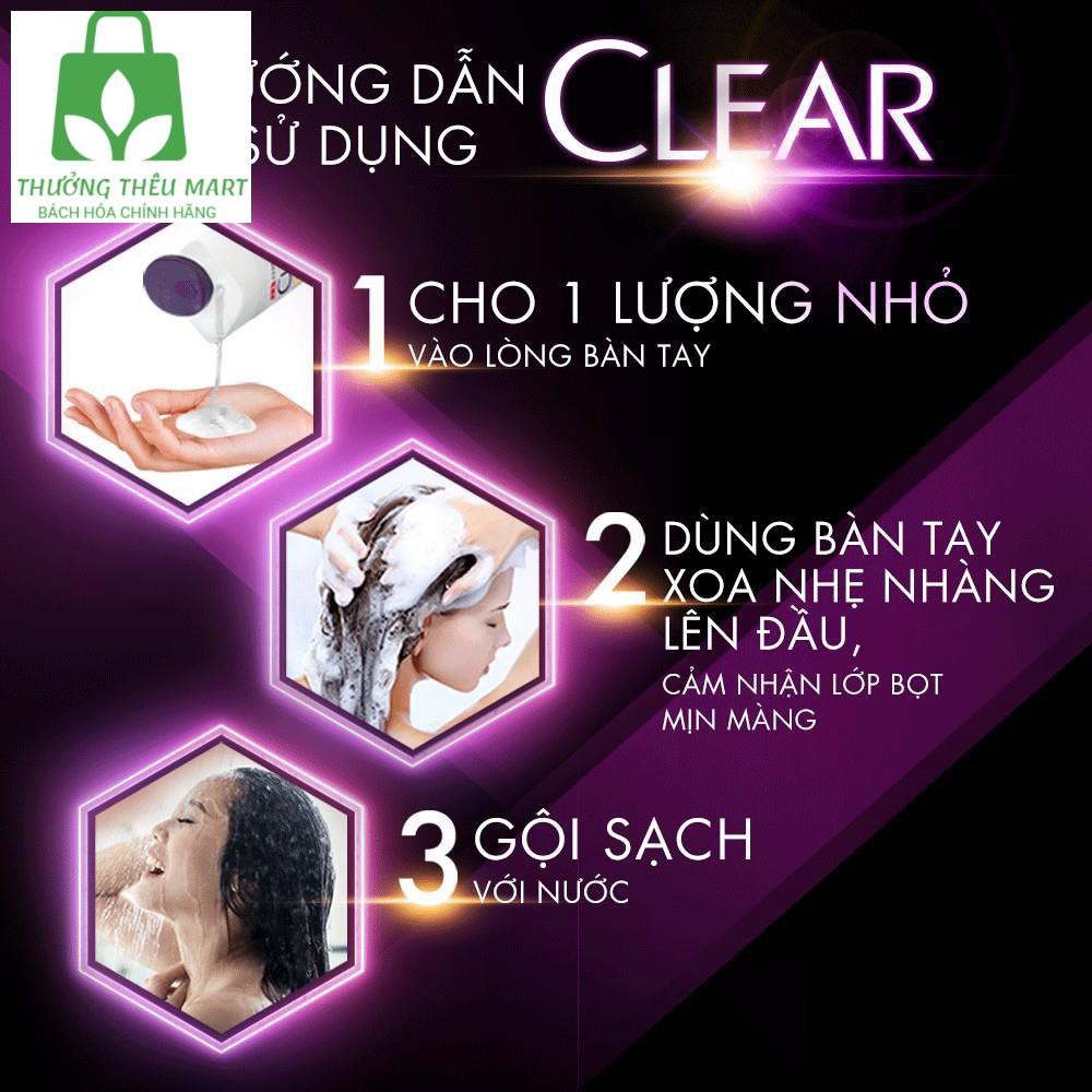 [HCM] Dầu gội Clear 630g- Mát Lạnh Bạc Hà