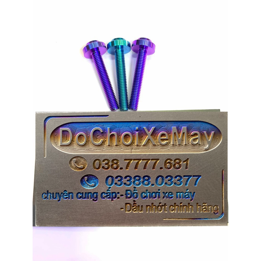 Ốc 5li20 , 5li25 , 5li30 dù nhỏ Titan Gr5 gắn baga giữa Sonic Winner khi gắn thêm baga . DoChoiXeMay