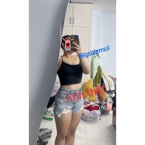 [ SIZE LỚN BIGSIZE 55Kg-100Kg ] ÁO 2 DÂY CROPTOP MỚI