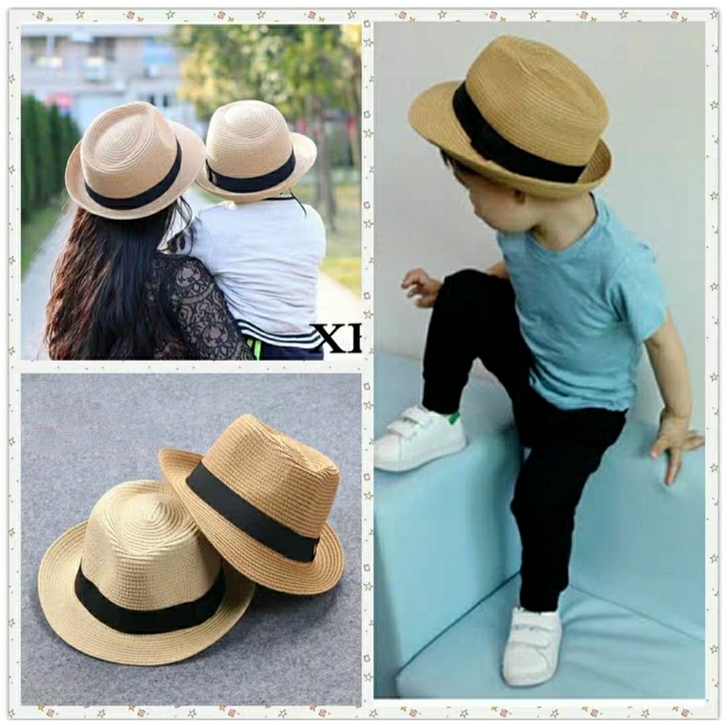 Mũ Phớt Cói Cho Bé