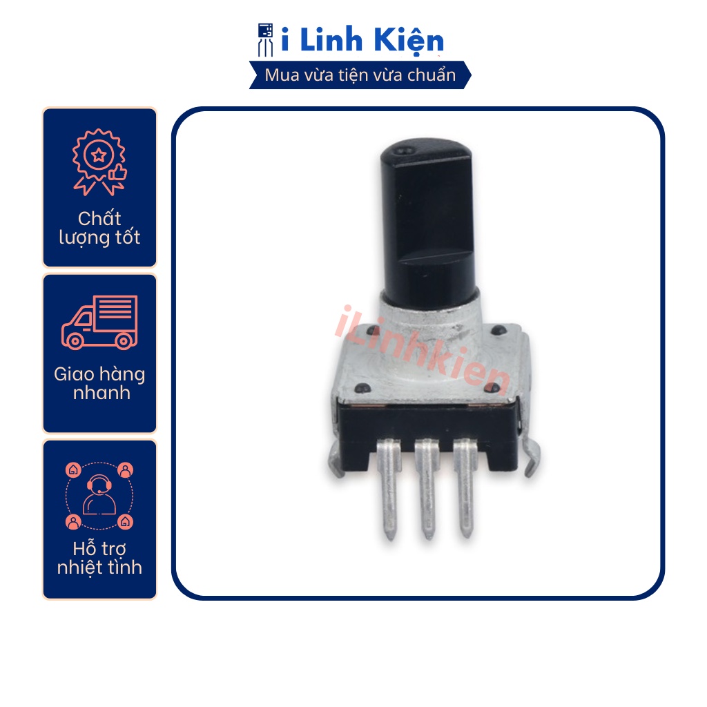 Công tắc volume vô cấp EC12 15mm 3 chân