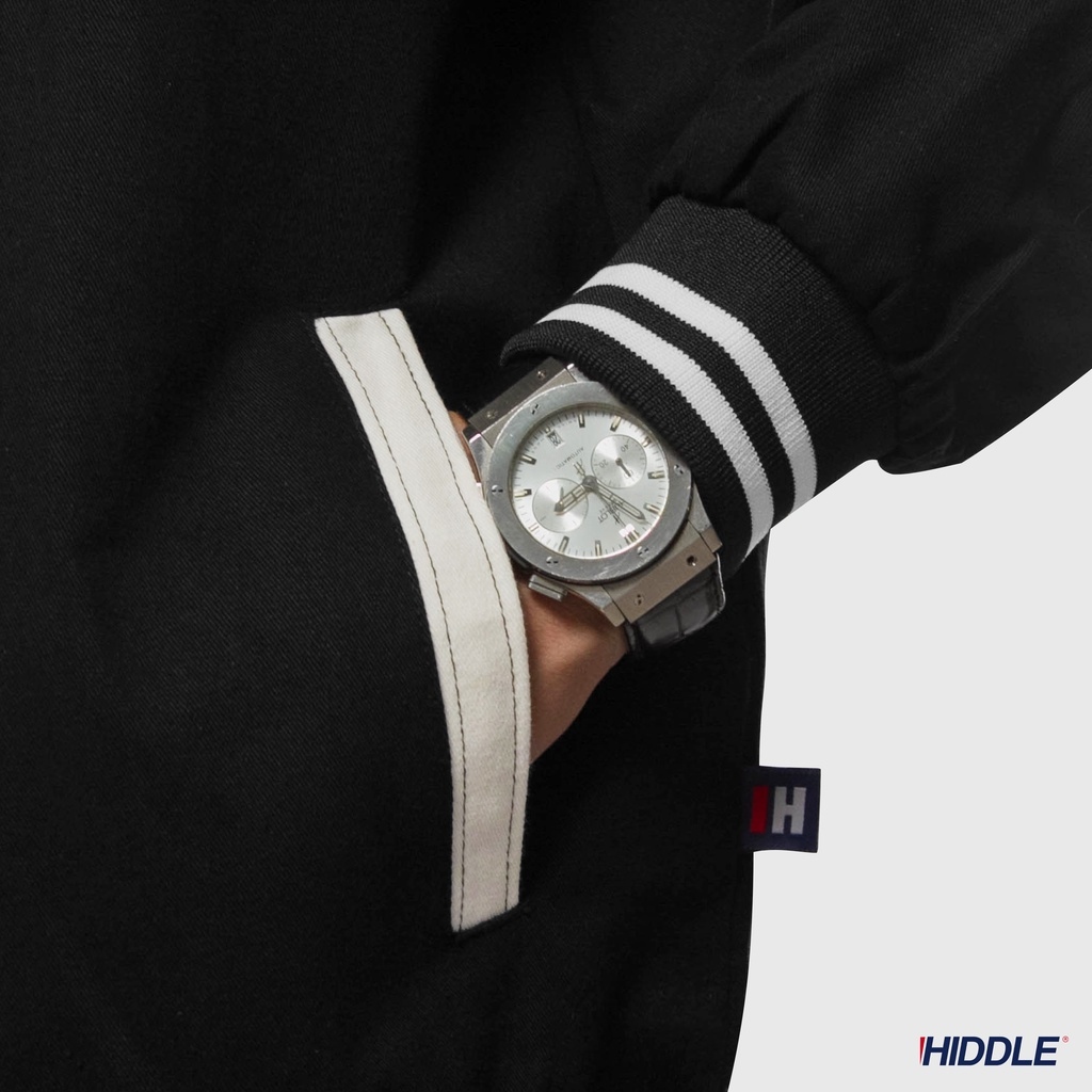 Áo khoác nam Bomber Varsity HIDDLE cổ bẻ 281221