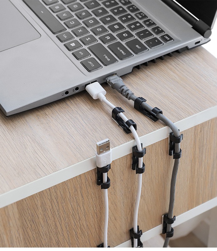 Bộ 20 kẹp dán kẹp giữ dây điện dây cáp sạc điện thoại giá rẻ