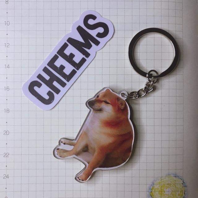 Móc khoá Cheems - móc khoá mica