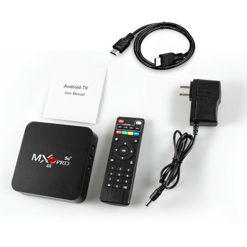 Android TV Box Mxq Pro 2023 Ram 16+256GB Smart Tivi Box 4K Wifi 5G Android 11 xem truyền hình 100 kênh miễn phí, Youtube