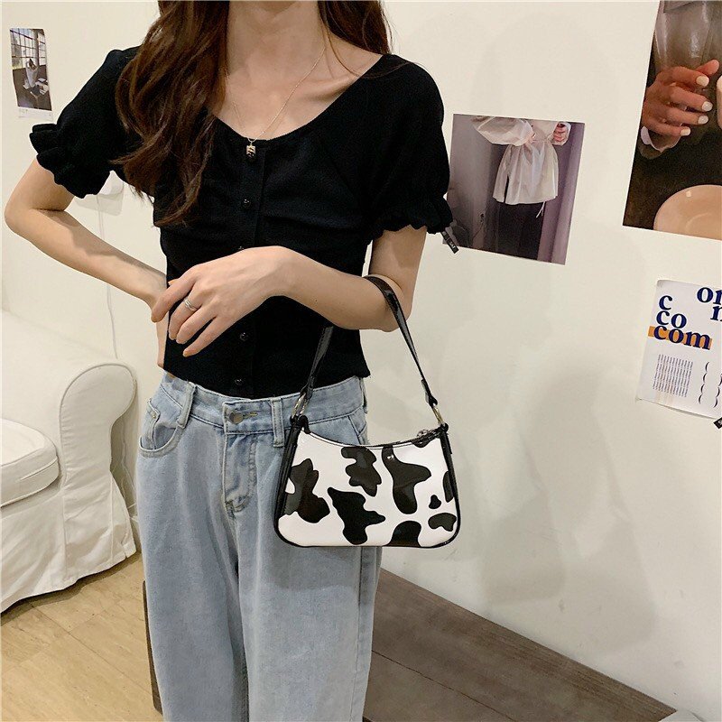 Túi xách tay bò sữa thời trang