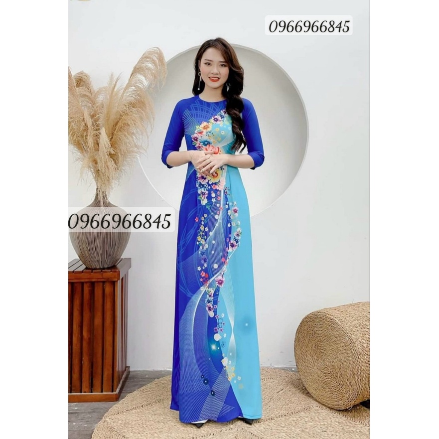 Áo dài in 3D họa tiết tôn dáng – Áo Dài Đan Linh