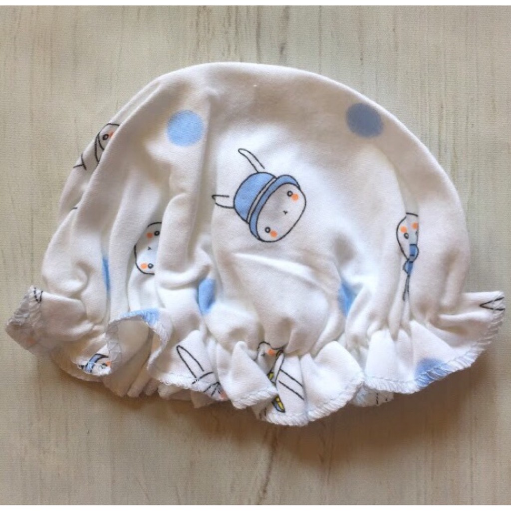 Nón Sơ Sinh Cotton Chun Mềm Cho Bégái