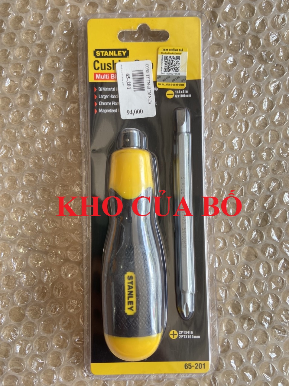 Bộ tua vít 2 cây trở đầu stanley 65-201