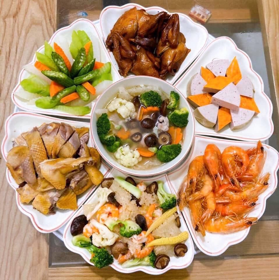 Bộ đĩa hoa mặt trời gốm sứ Minh Châu 6 cánh đẹp lung linh