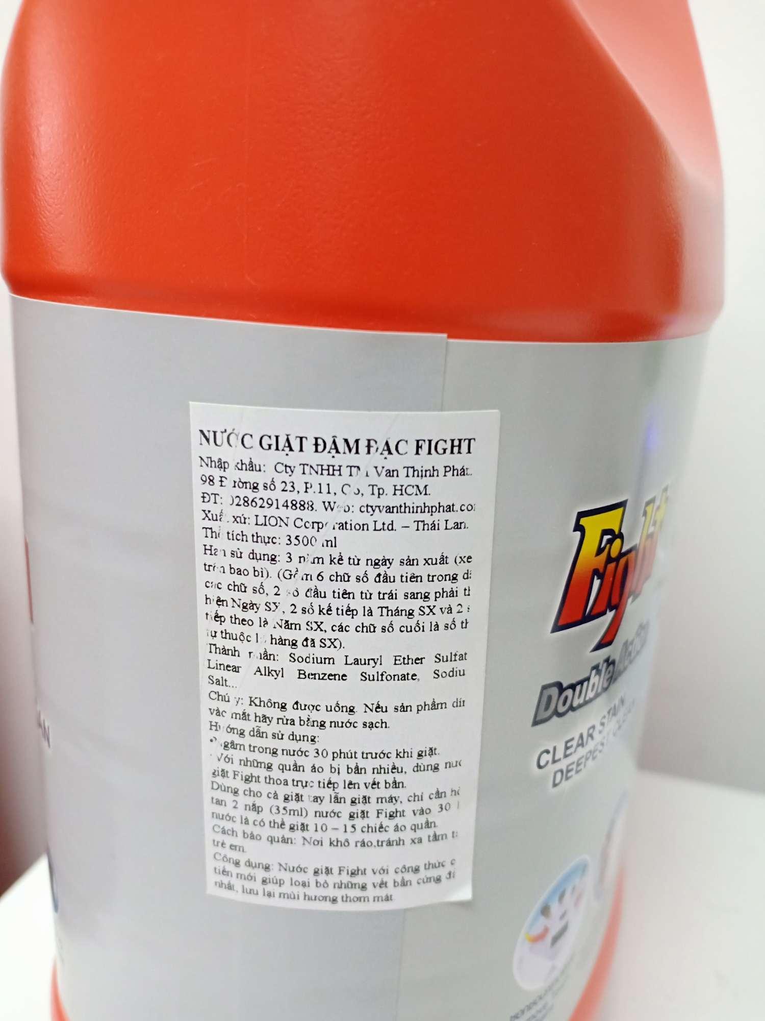 [HCM]nước giặt thái fight 4in1 3500ml