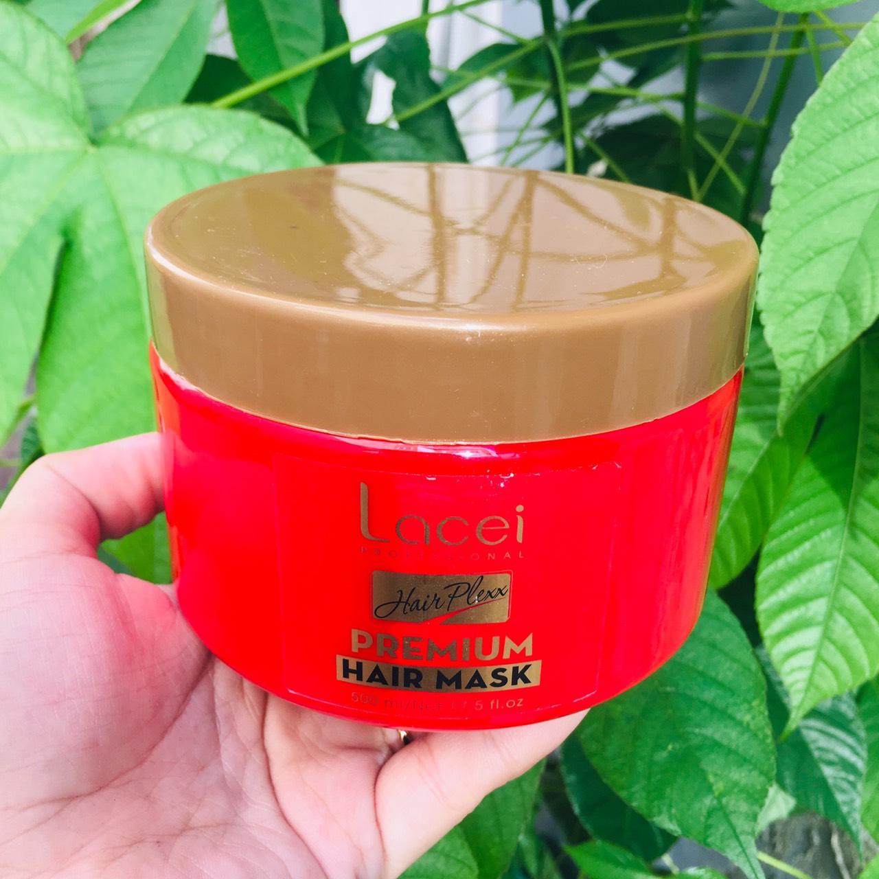 Hấp dầu phục hồi tóc khô xơ bông xù lacei hair plexx medium hair mask 500ml