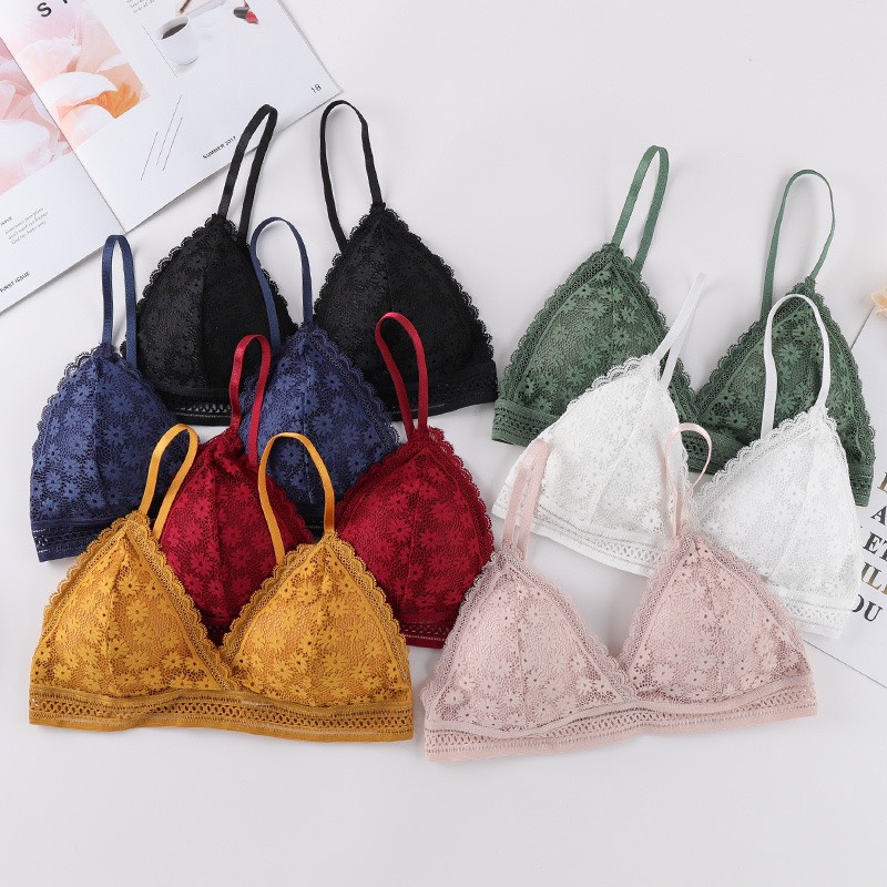 Áo Bra Ren Hoa Mút Mỏng - Bra Cài Sau A7156