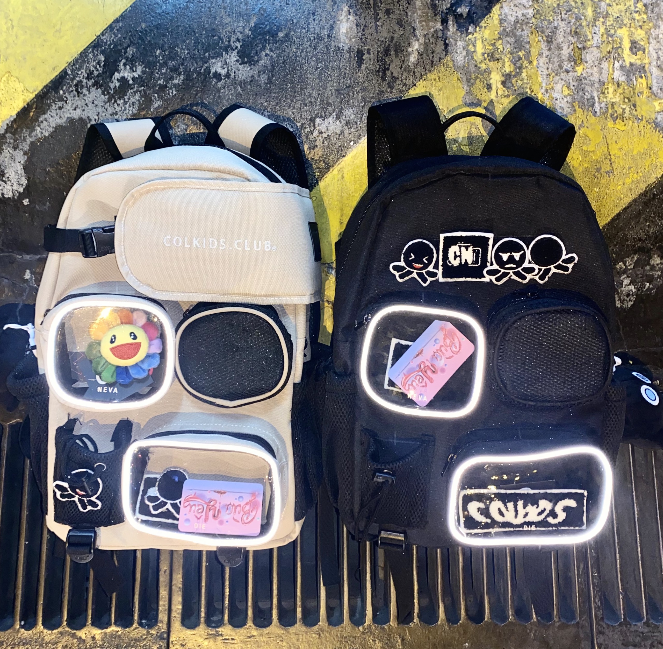 [HCM]Balo phản quang Colkids Club SS6 Cream [ Full Tag + GIấy thơm + ticker dán ]