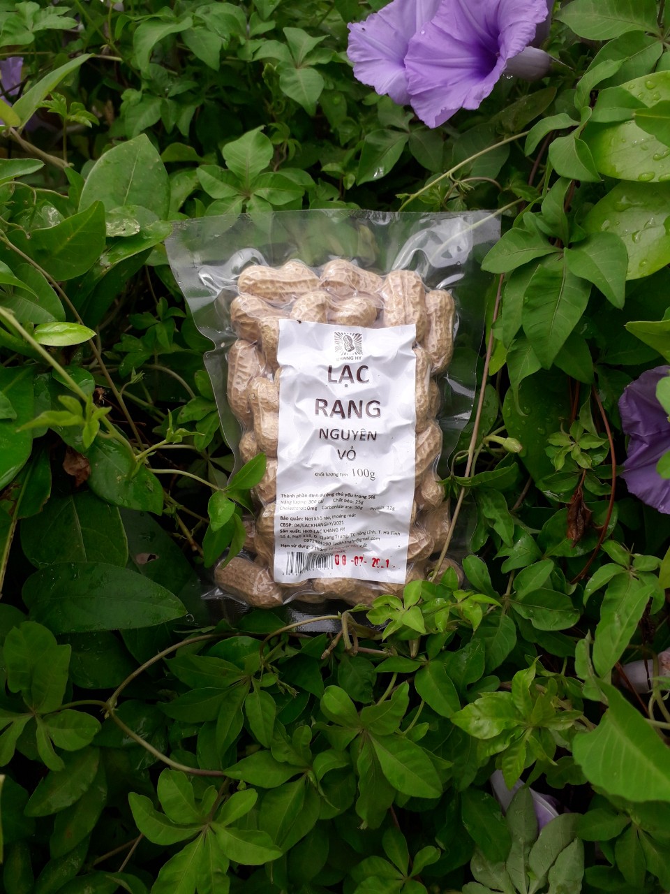 lạc rang nguyên vỏ khang hy 100g