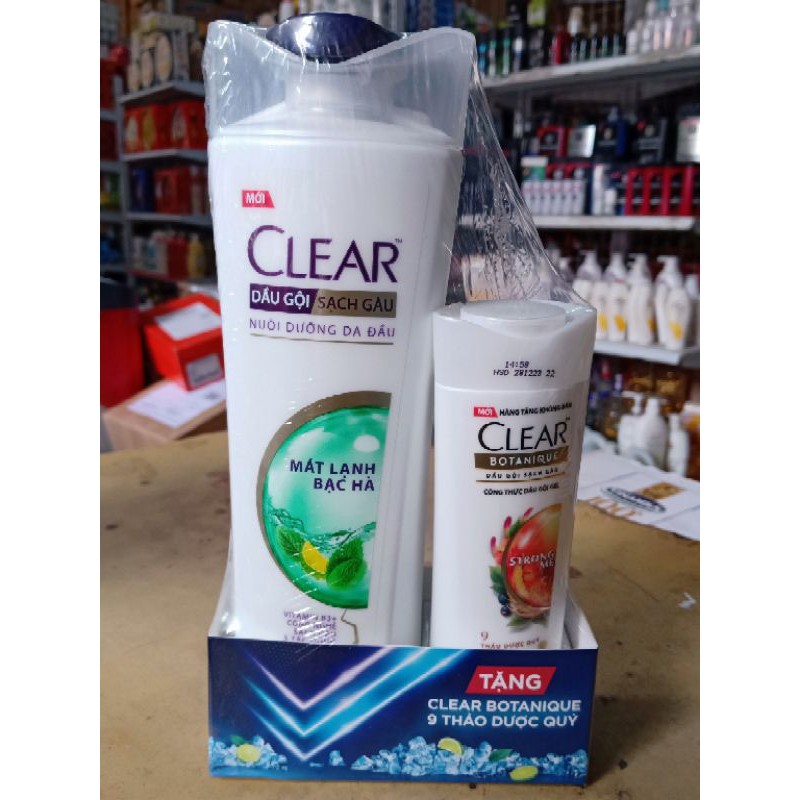 Dầu Gội Clear 340g Mát Lạnh Bạc Hà