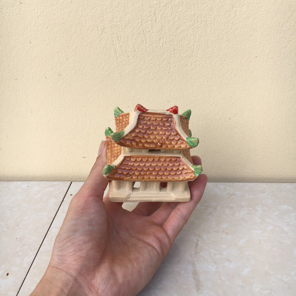 Tiểu cảnh Đình mini gốm Bát tràng 1 size TC-25