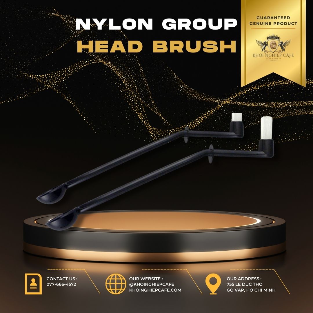 Espresso group head brush –Cọ vệ sinh đầu pha máy pha cafe espresso sợi nylon