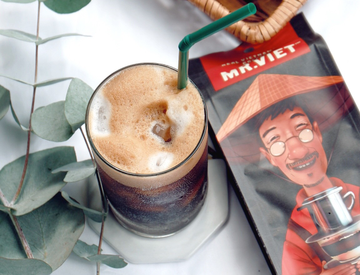 50 GÓI MR.VIET Cà Phê Hương Hạt Dẻ - Cà Phê Rang Xay Túi 250g (MR.VIET Hazelnut - Ground Coffee 250g Bag)