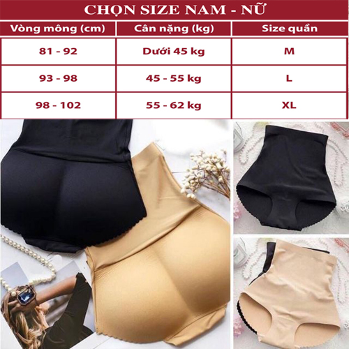 [HCM]Quần lót độn mông gen bụng