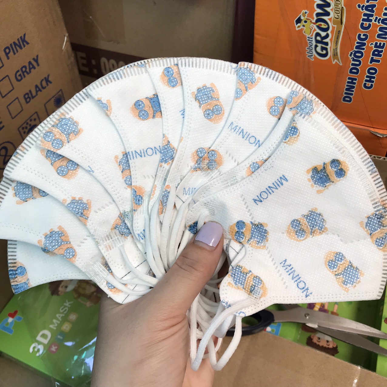 KHẨU TRANG EM BÉ PT 3D mask hộp 10 cái
