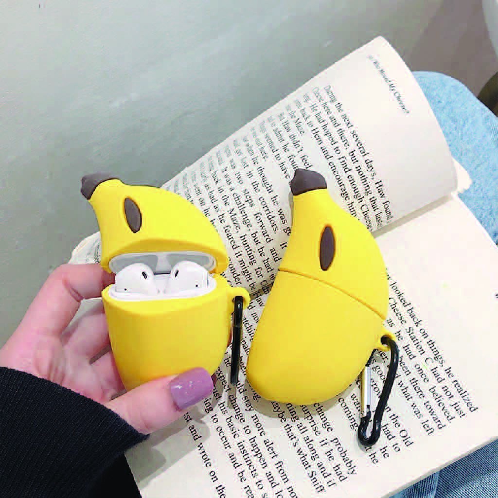 Airpods Case  CHUỐI CUTE - Case Tai Nghe Không Dây Airpods 1/ 2/ i11/ i12/ Pro - Tuấn Phụ Kiện