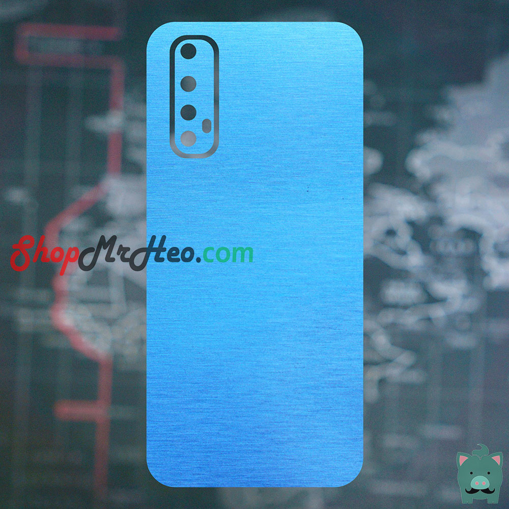 [HCM]Skin Dán Mặt Sau Lưng Vân Nhôm Realme 7