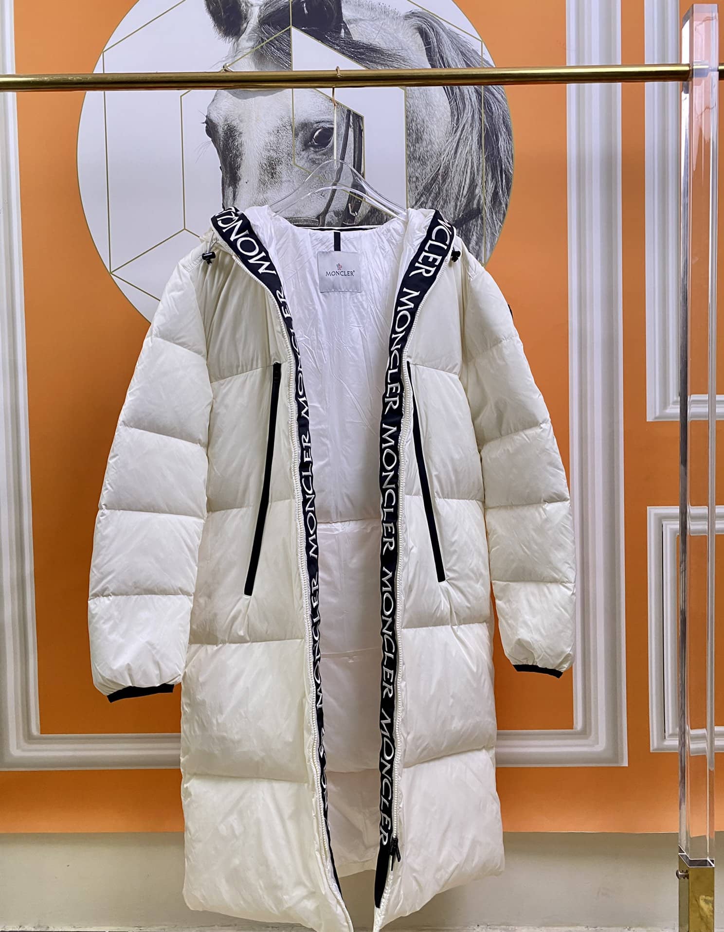 Áo khoác phao lông vũ mangto nam dáng dài Đại Hàn Moncler chất liệu lông vũ giữ nhiệt cực ấm