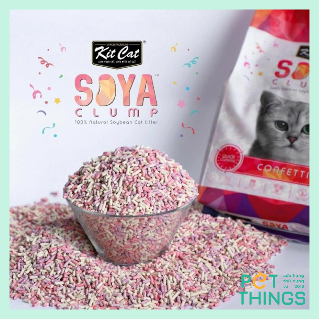 Kit Cat SOYA 7L Cát Vệ Sinh Đậu Nành Vón Cục Cho Mèo