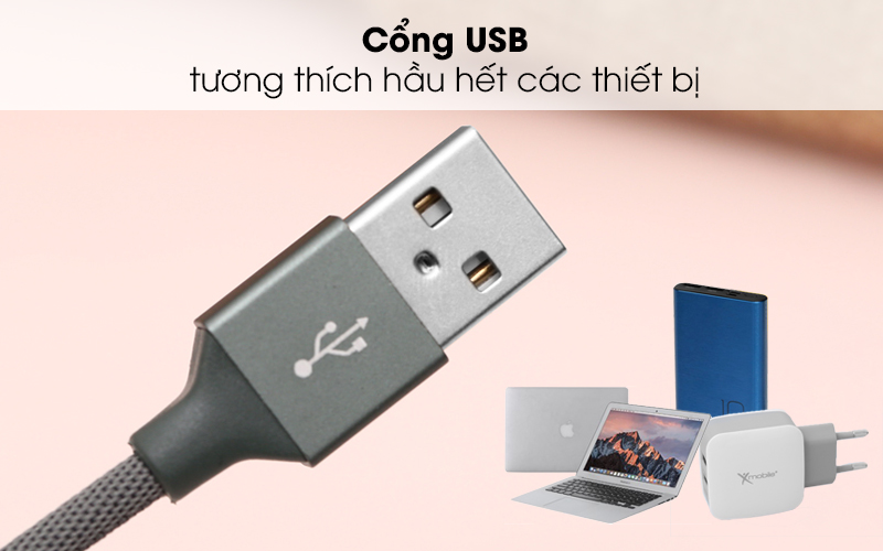 [HCM]Cáp Sạc iPhone Xmobile Chính Hãng Xanh Rêu
