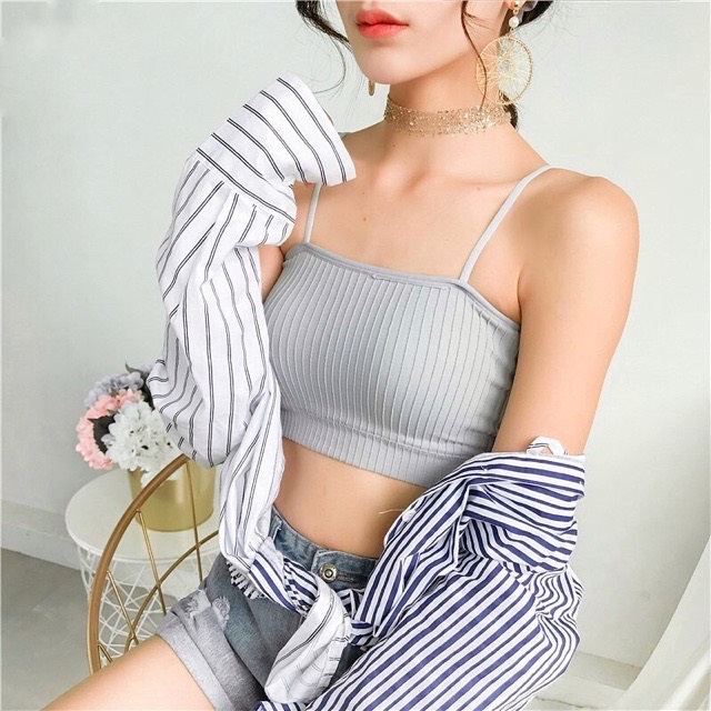 Áo bra 2 dây gân - Áo ngực học sinh