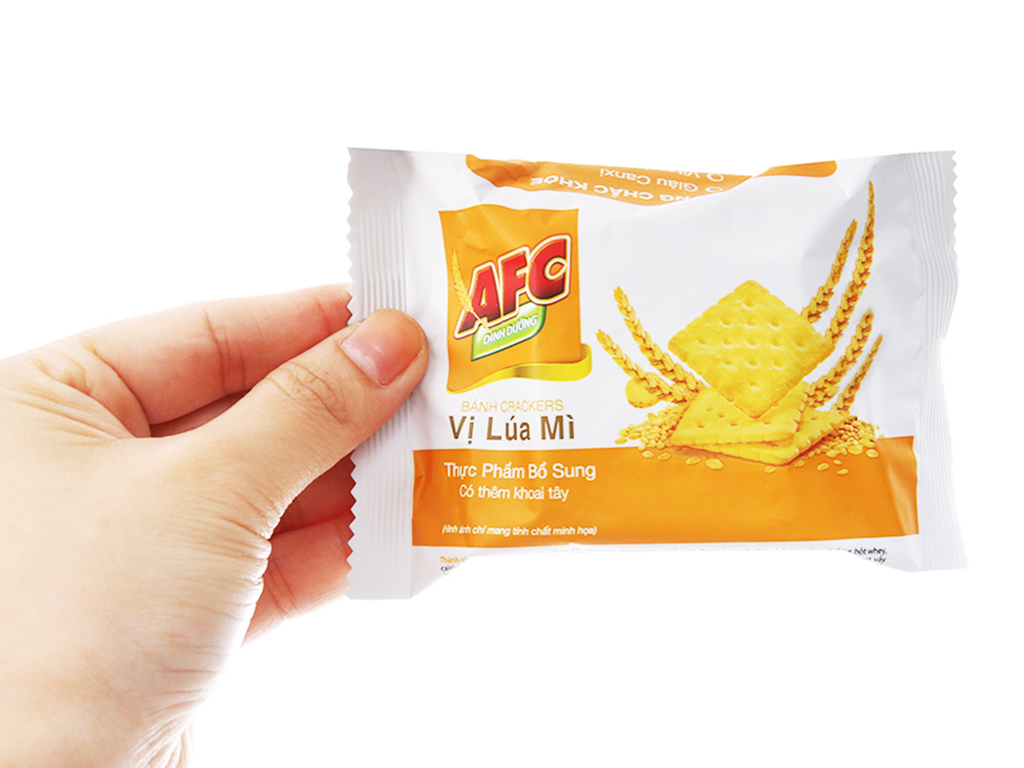 Bánh cracker lúa mì AFC Dinh Dưỡng hộp 200g