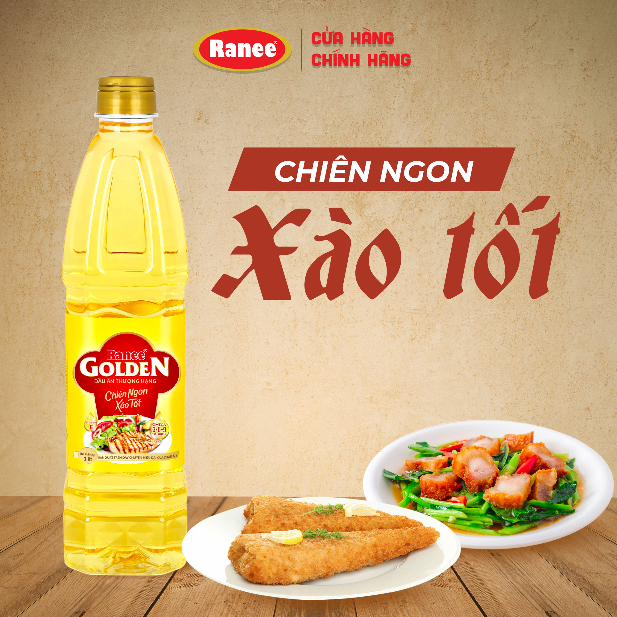Dầu ăn thượng hạng Ranee Golden 1 lít