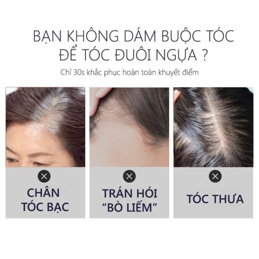[HCM]Phấn Che Phủ Tạm Thời Tóc Bạc, Tóc Thưa Hói, Làm Dày Chân Tóc