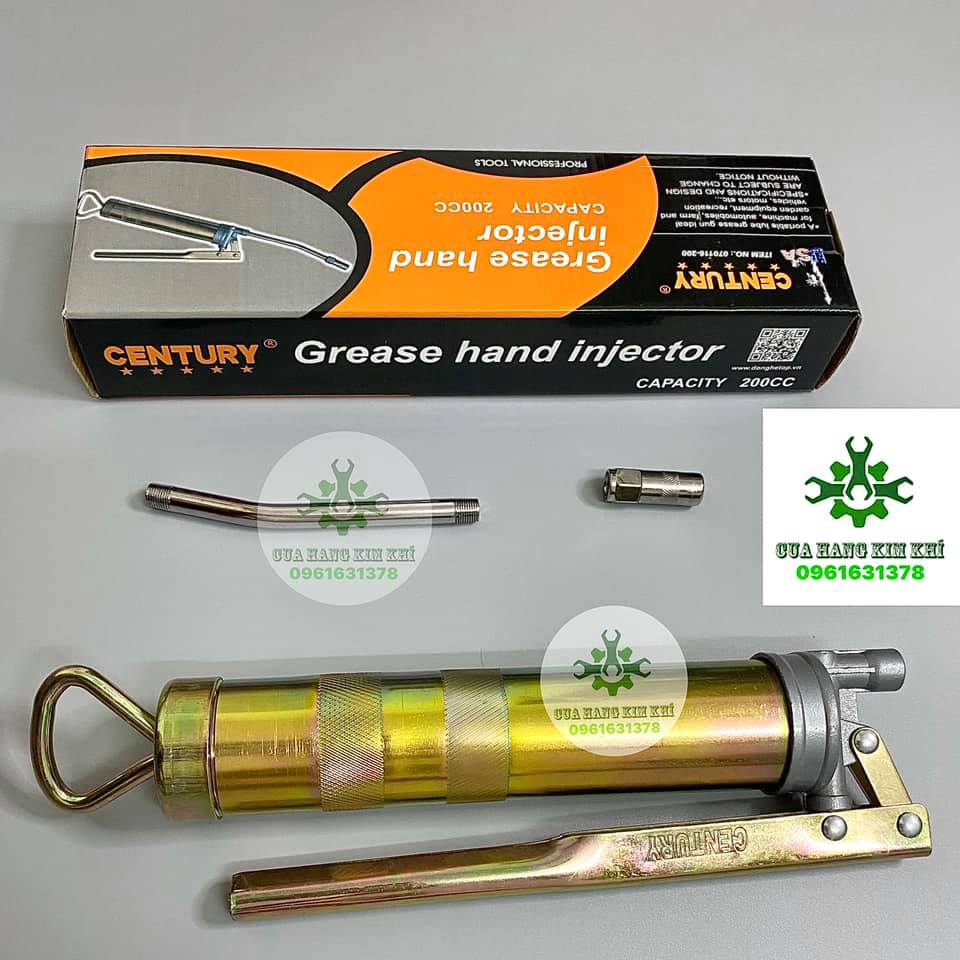 Súng bơm mỡ bằng tay 200cc Century ( hàng chính hãng)