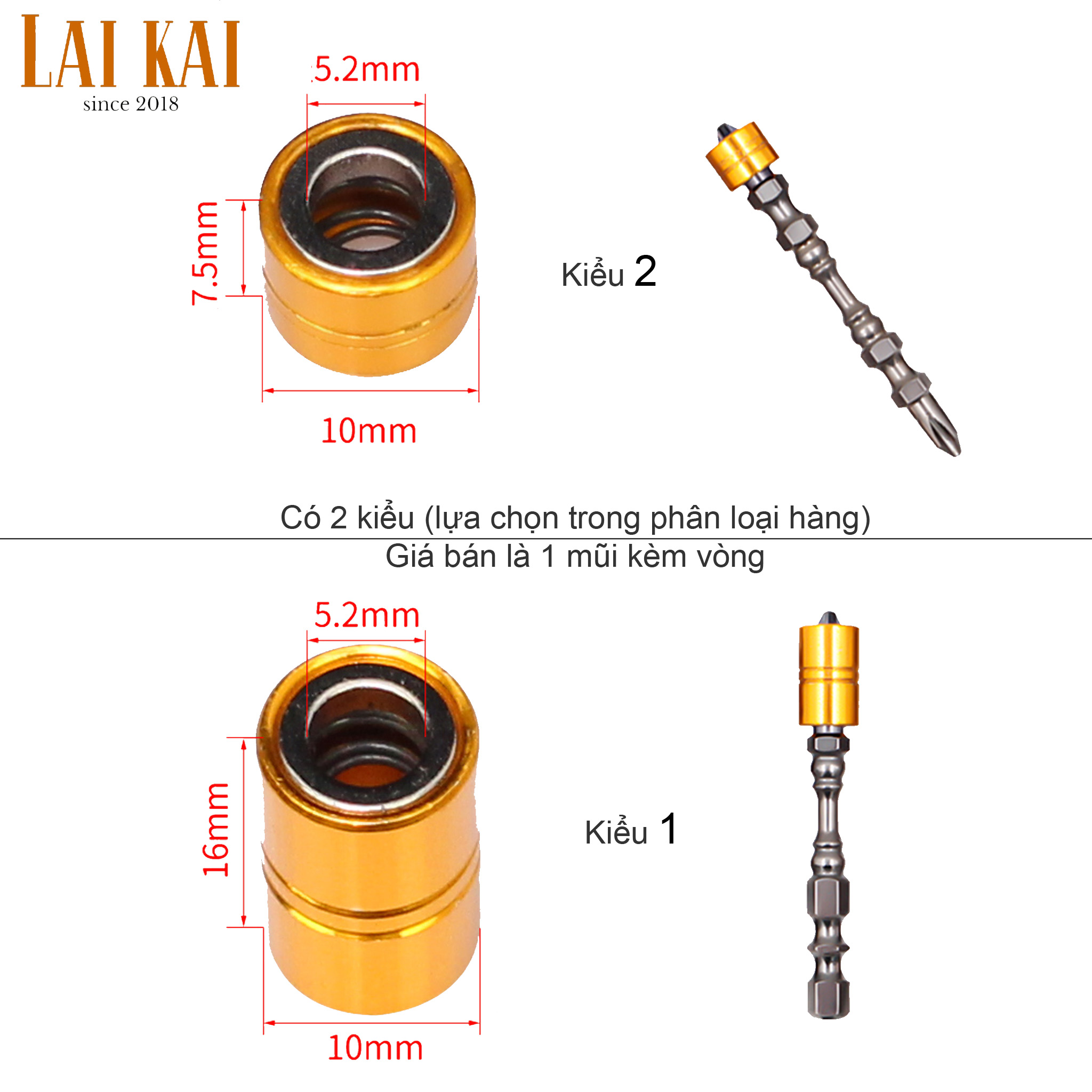 [HCM]Mũi bắt vít kèm vòng nam châm