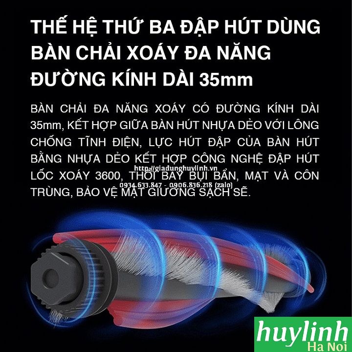 Máy hút bụi trên giường, sofa Tiross TS9305