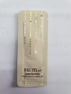 Combo 01 Gói sample kem nền trang điểm Su m37 siêu mịn - Su m37 Losec Summa Velvet Cover Foundation 01 (1ml) thumbnail