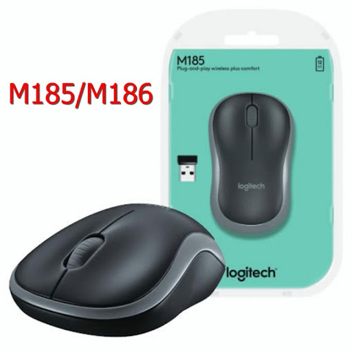 [HCM]Chuột không dây Logitech M186, M330, M185, M280, M220 4 GHz 1000DPI 3 Nút Chuột Quang Chơi Game USB Nano Thu Chuột