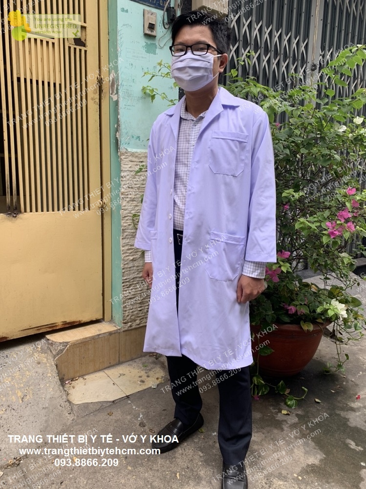 Áo blouse tay dài thân dài nam/nữ