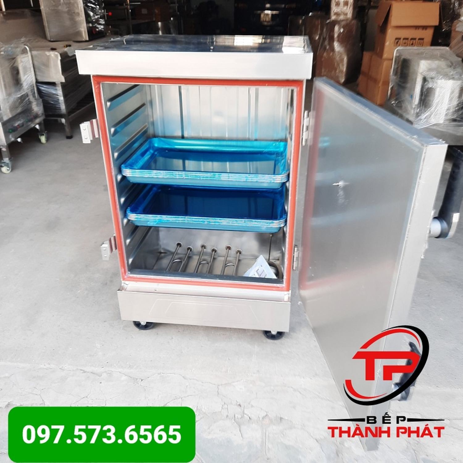 Tủ nấu cơm 8 khay giá rẻ, Bảo hành 12 tháng,