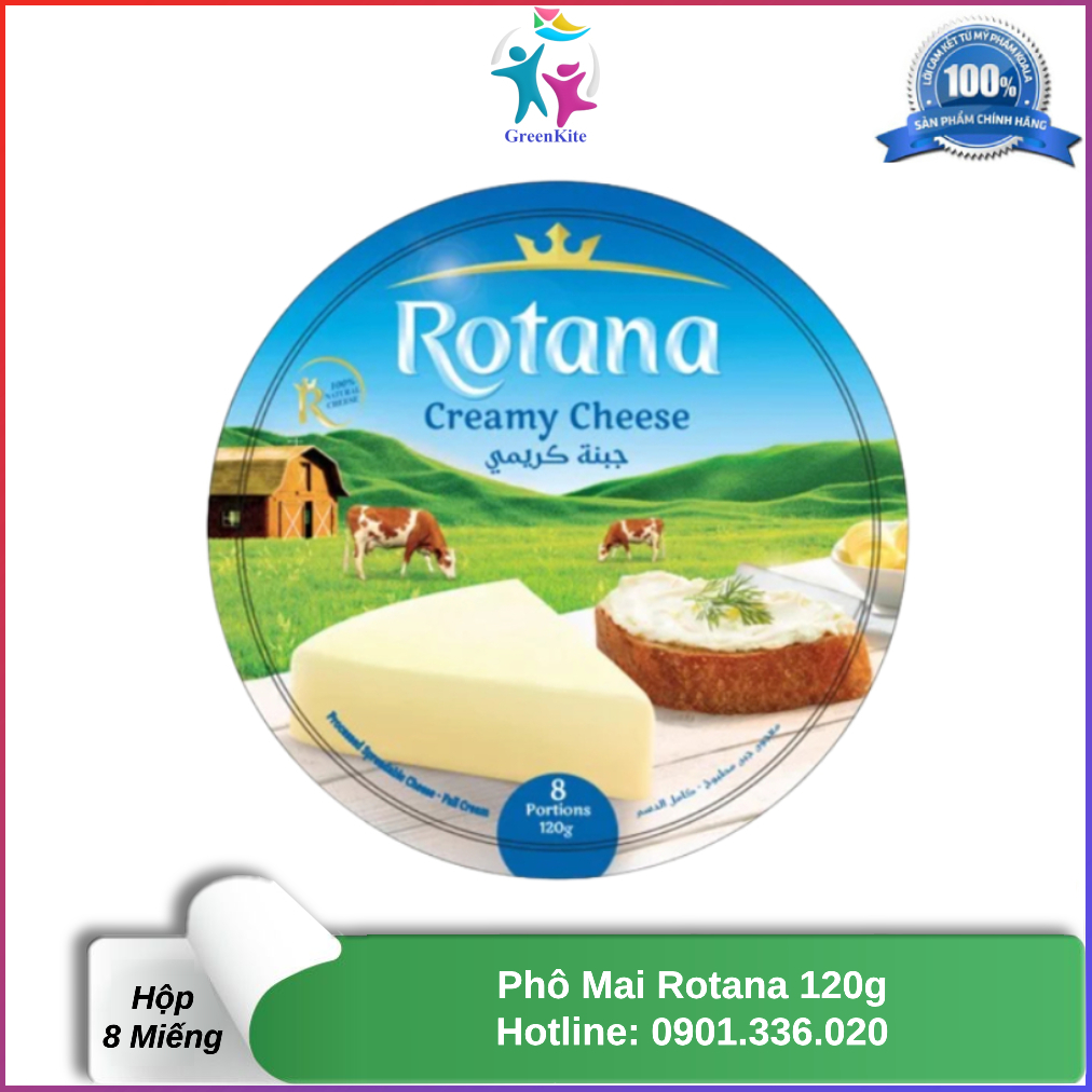 [Hộp 8 miếng] Phô Mai Rotana 120g - Ai Cập