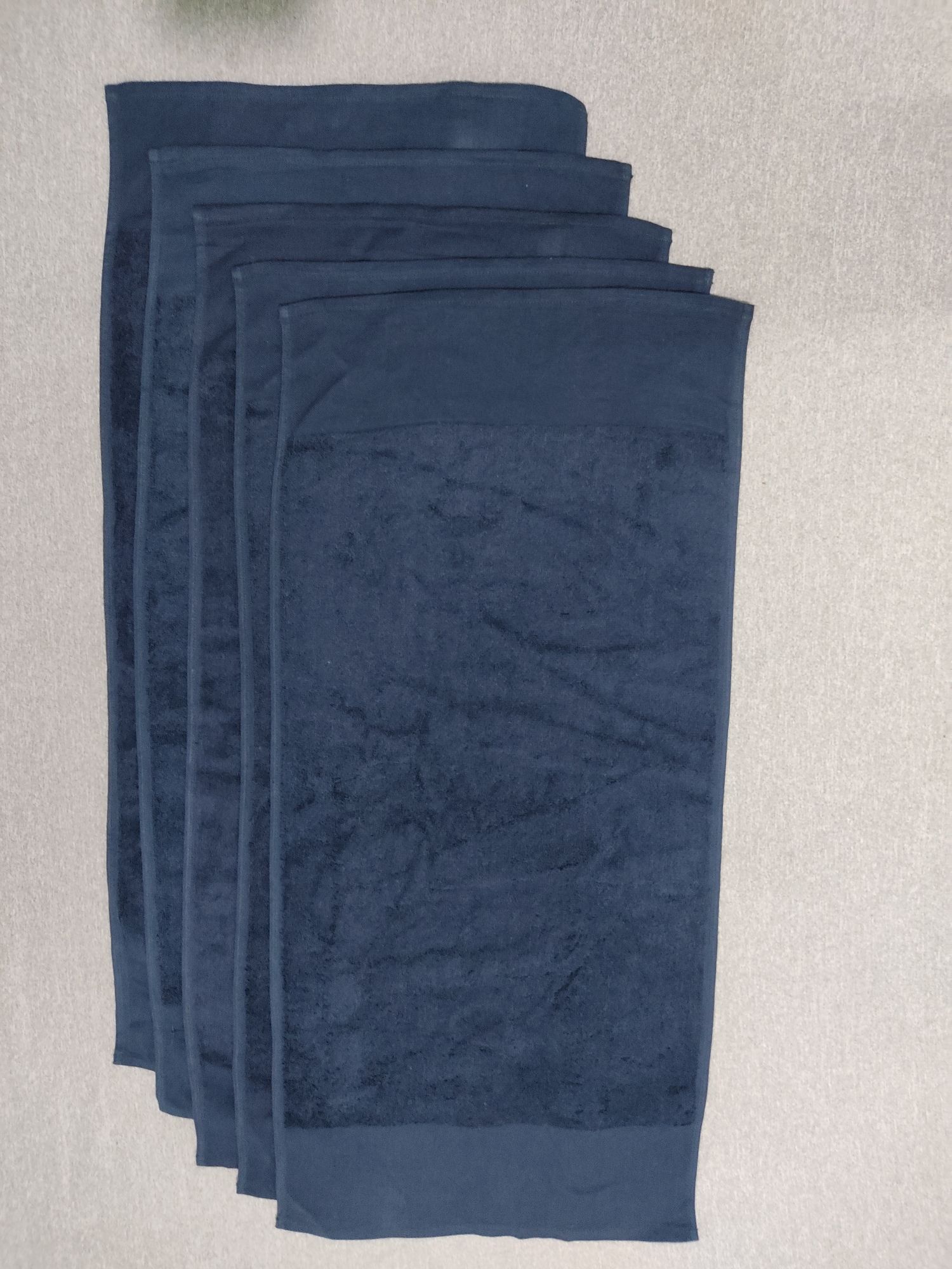 Combo of 5 Dark Blue Face Towels
