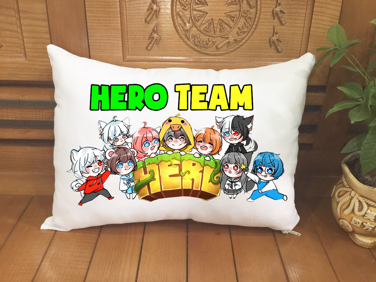 Gối ôm Gối ngủ hero team (Tặng 1 huy hiệu hero team) 01