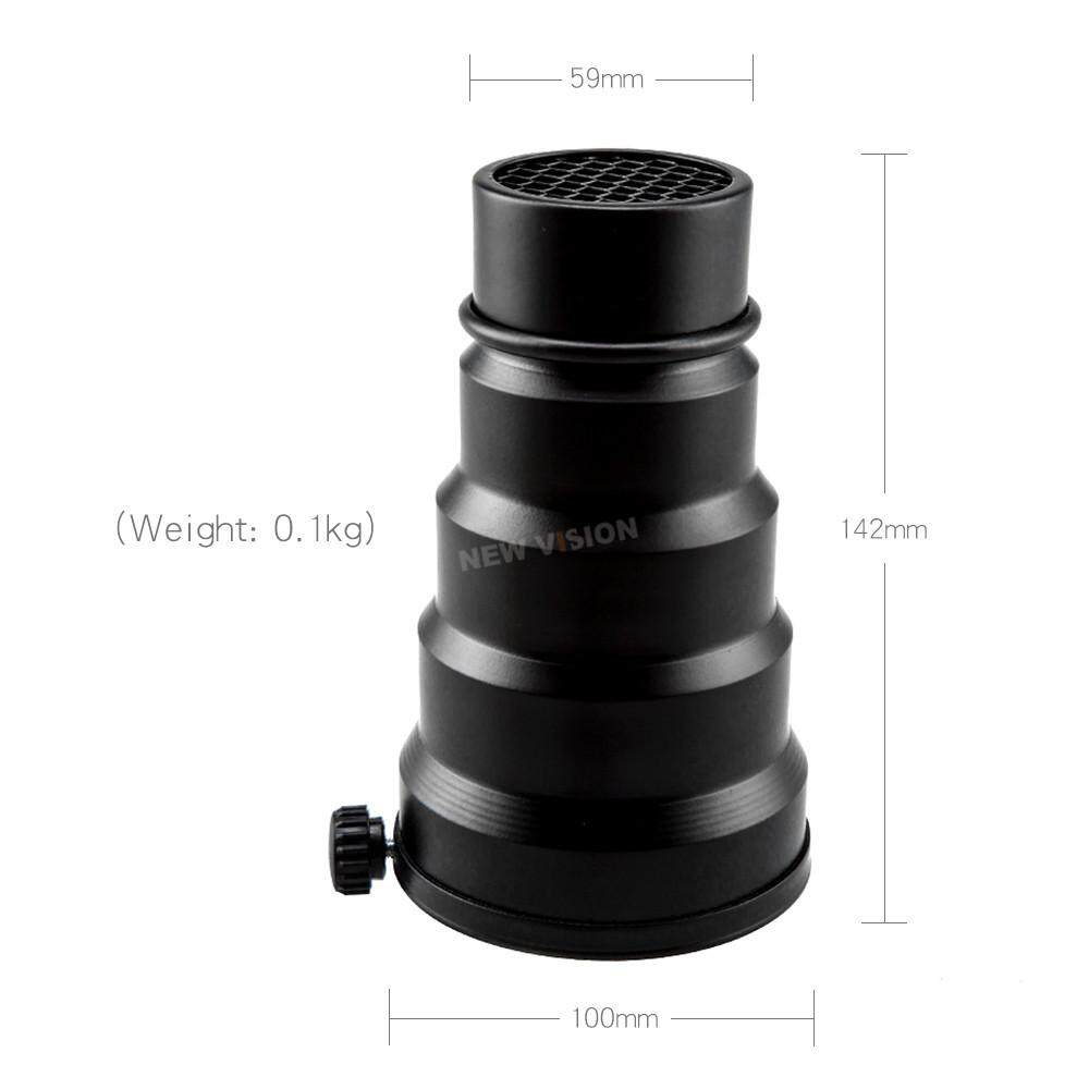 Godox SN-02 Conical Snoot Honeycomb Grid Light Beam Tube for Universal Mount Studio Strobe Flash K-150 K-180 250SDI 300SDI