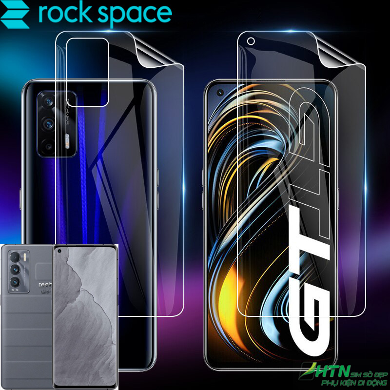 Miếng dán màn hình Realme GT Explorer Master Edition, miếng dán điện thoại mặt sau sản phẩm PPF cao cấp của hãng Rock Space chất liệu hydrogel siêu đàn hồi, phủ bóng nano, chống va đập, thoát nhiệt tốt, chống ánh sáng xanh