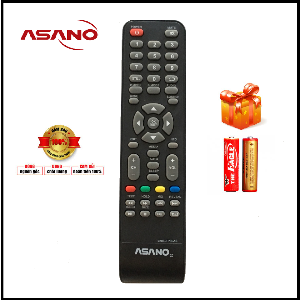 [HCM]Điều Khiển Ti Vi ASANO ( LED - LCD )